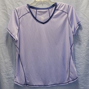 Women's St. John's Bay Active Quick Dri V-Neck Top Size XL